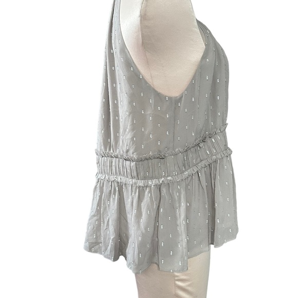 Joie light grey silk blouse. Beautiful details. Size M - Picture 6 of 16